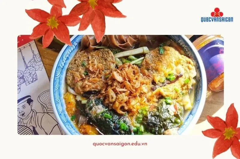 Ăn trưa ở Hải Phòng quán Bánh Đa Cua Trần Quang Khải