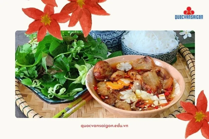 Ăn trưa ở Hải Phòng quán Bún Chả Hoàng Nhi