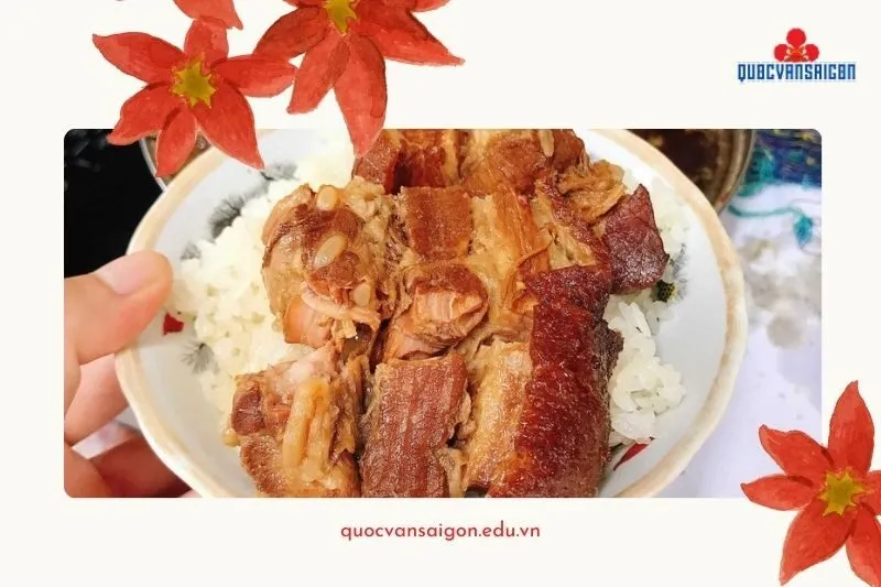 Xôi thịt Bu Sen